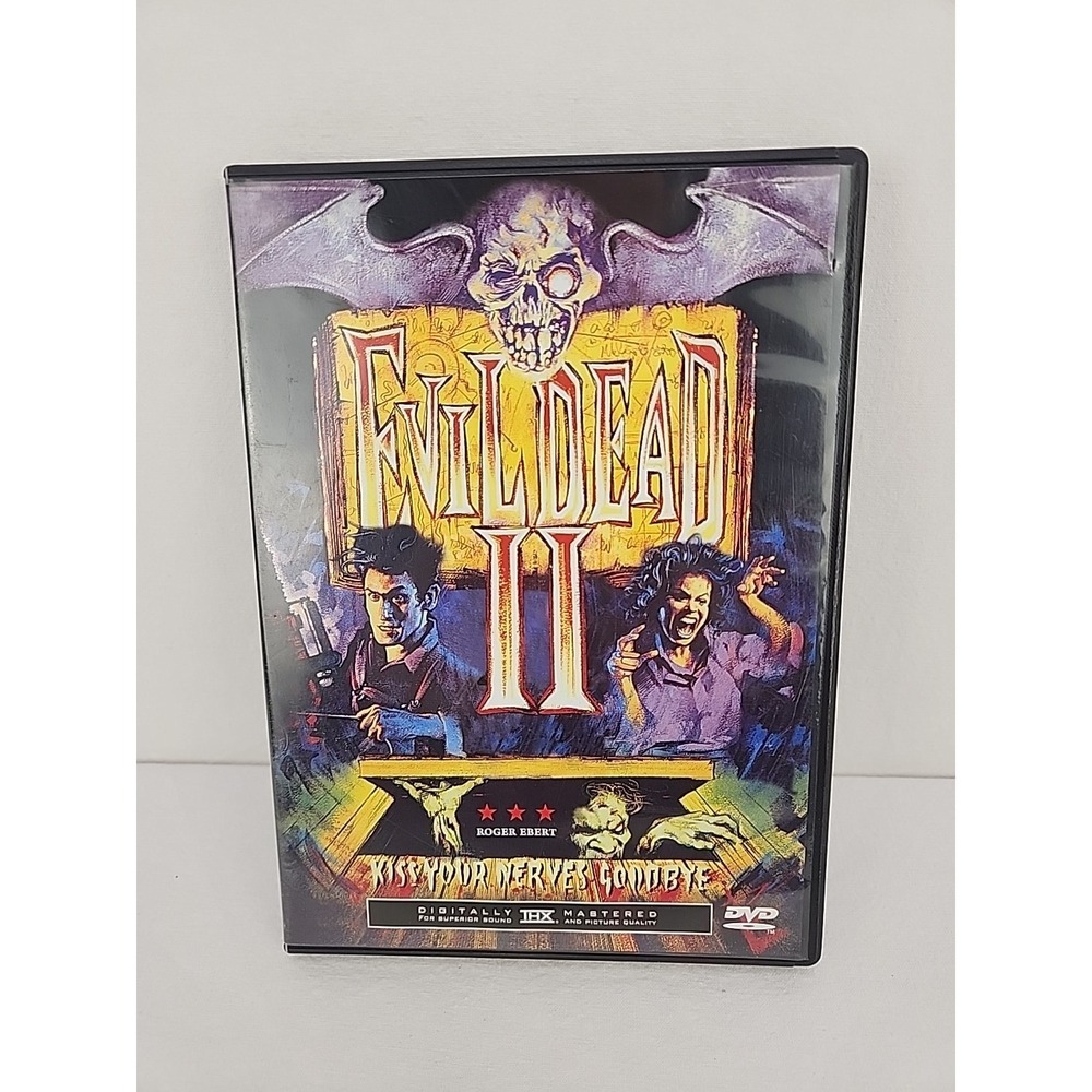 Evil Dead II 2 DVD 1987 Horror Comedy‎ Bruce Campbell with Insert